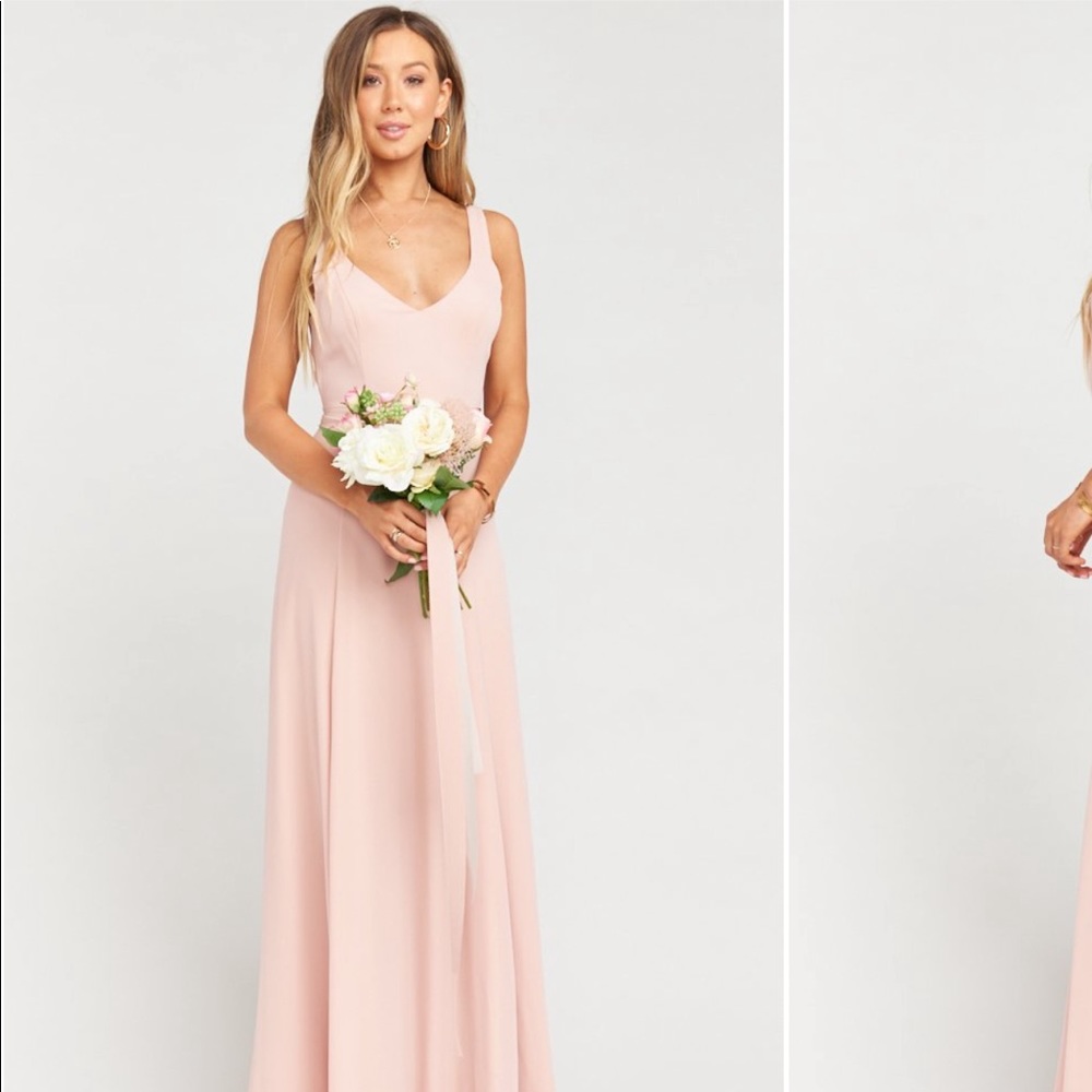 Show me your Mumu Jenn Dress in Dusty Blush Crisp